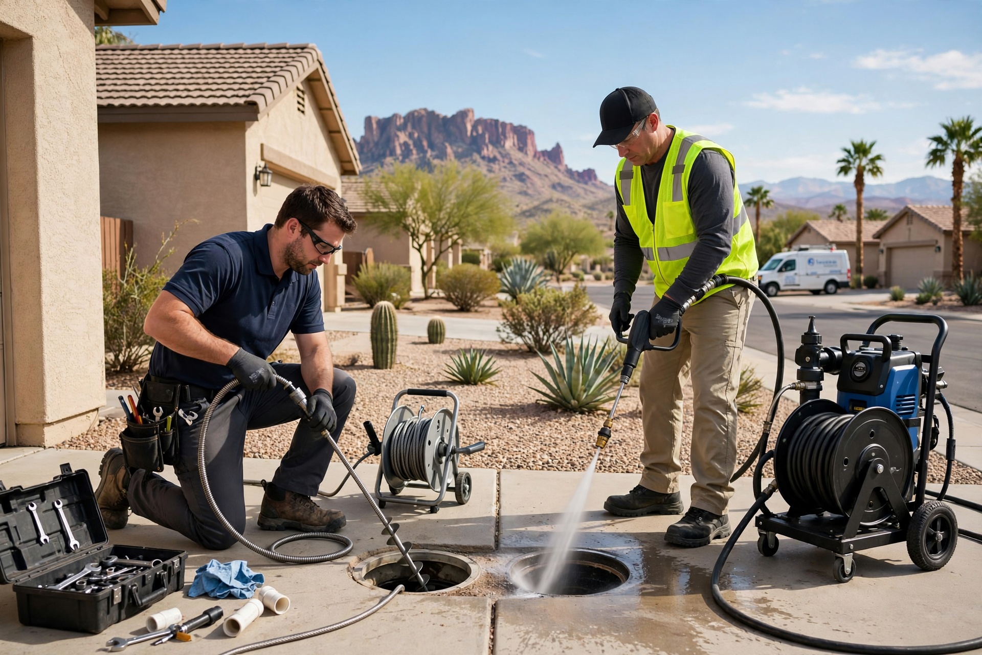 Hydro Jetting vs Snaking: When Tempe Homeowners Need High-Pressure Jetting