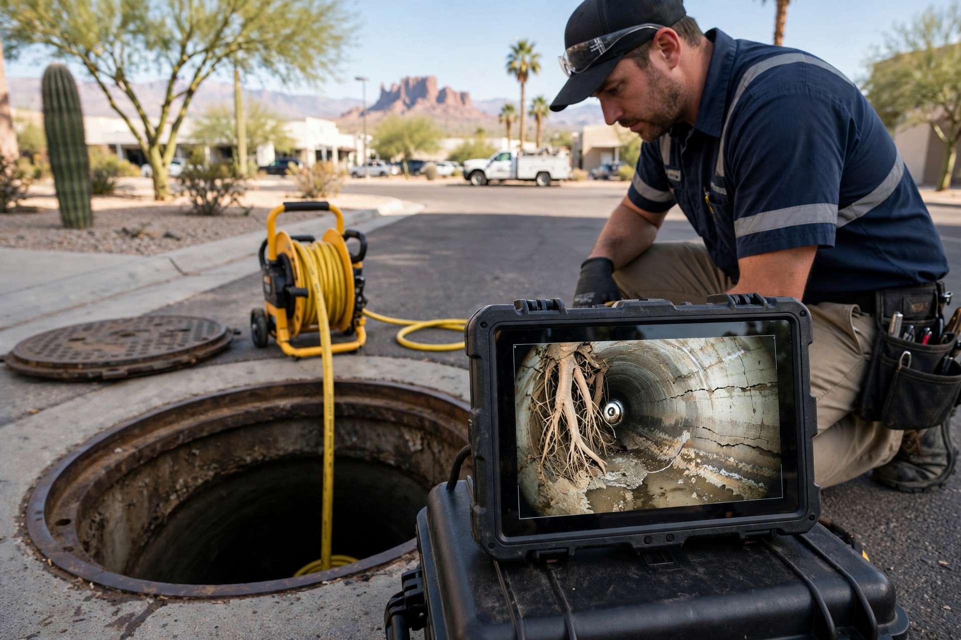 What a High-Resolution Sewer Camera Inspection Actually Reveals in Tempe Pipes